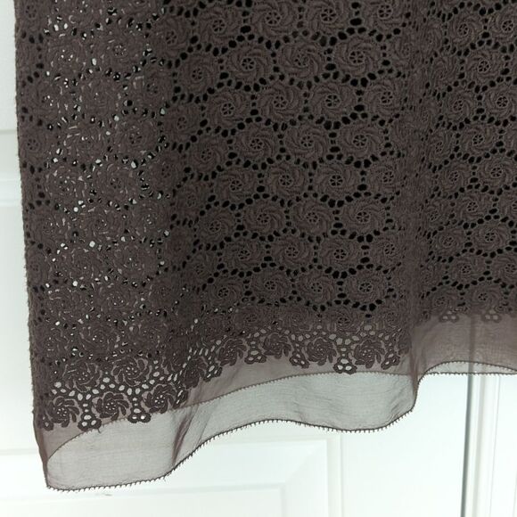 Elie Tahari Crochet Mini Dress Embroidered Small - Picture 9 of 11